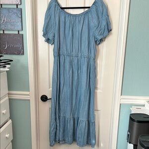 Style & Co. Blue Midi Dress